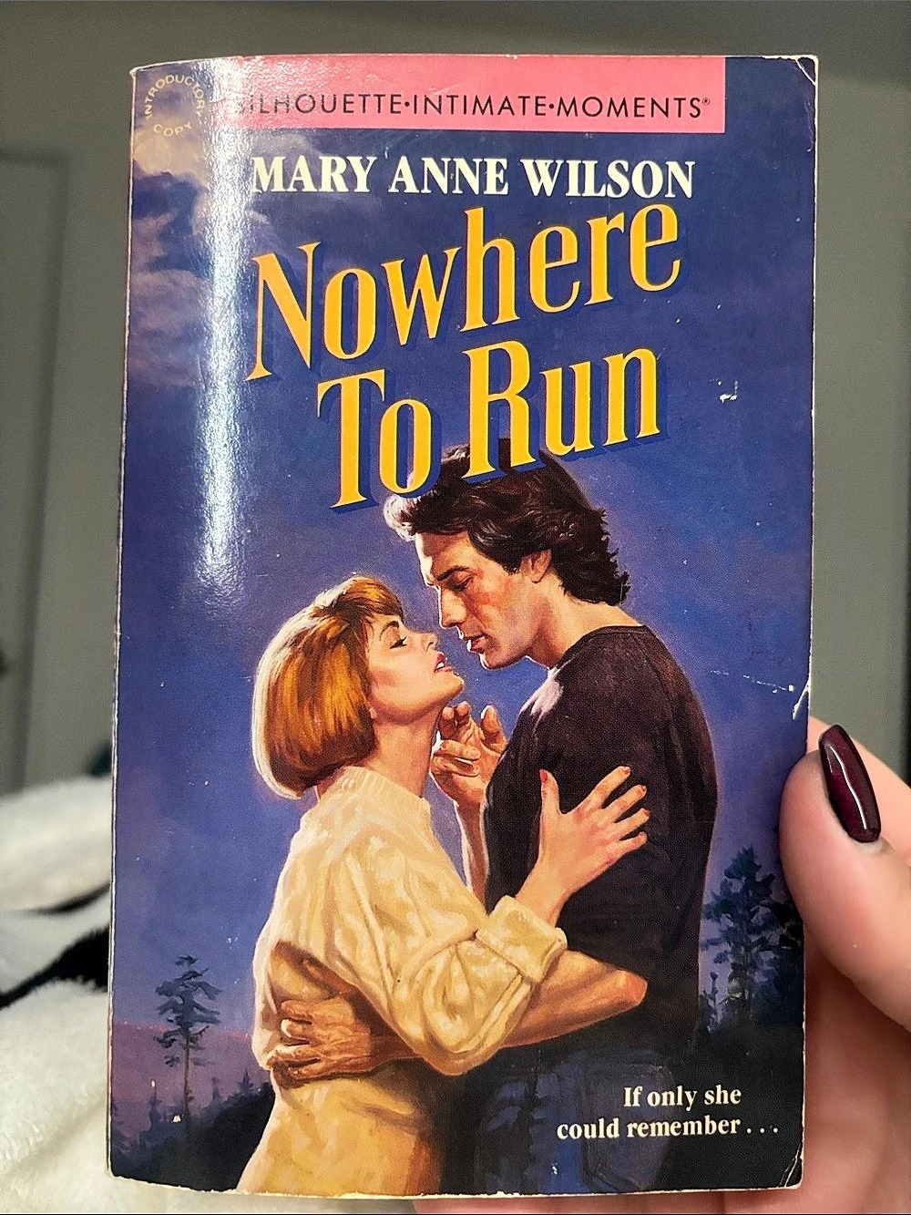 Silhouette Intimate Moments Nowhere To Run by Mary Anne Wilson Romance Paperback